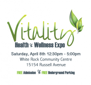Join us at the VITALITY HEALTH & WELLNESS EXPO on SATURDAY APRIL 8, 2017