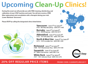Clinical Sleep Solutions Clean-Up Clinic 2017